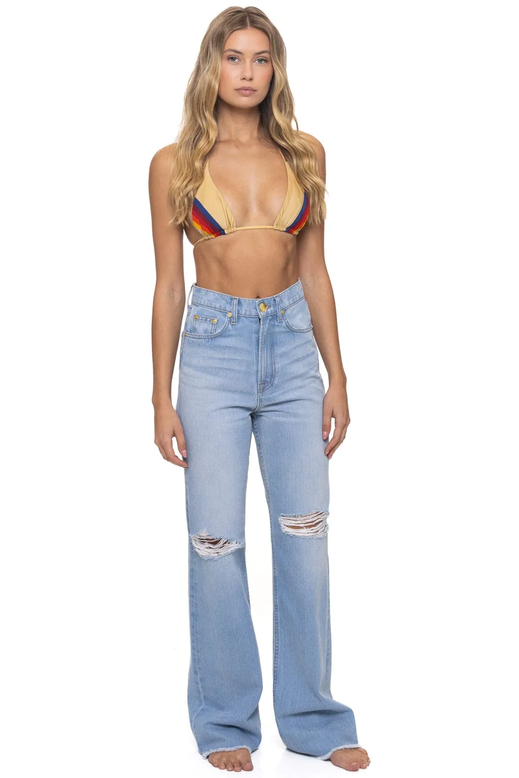 HI RISE WIDE LEG BOLT GYPSY WOMENS JEAN - SUPER LIGHT sold by Aviator Nation product image thumbnail 2