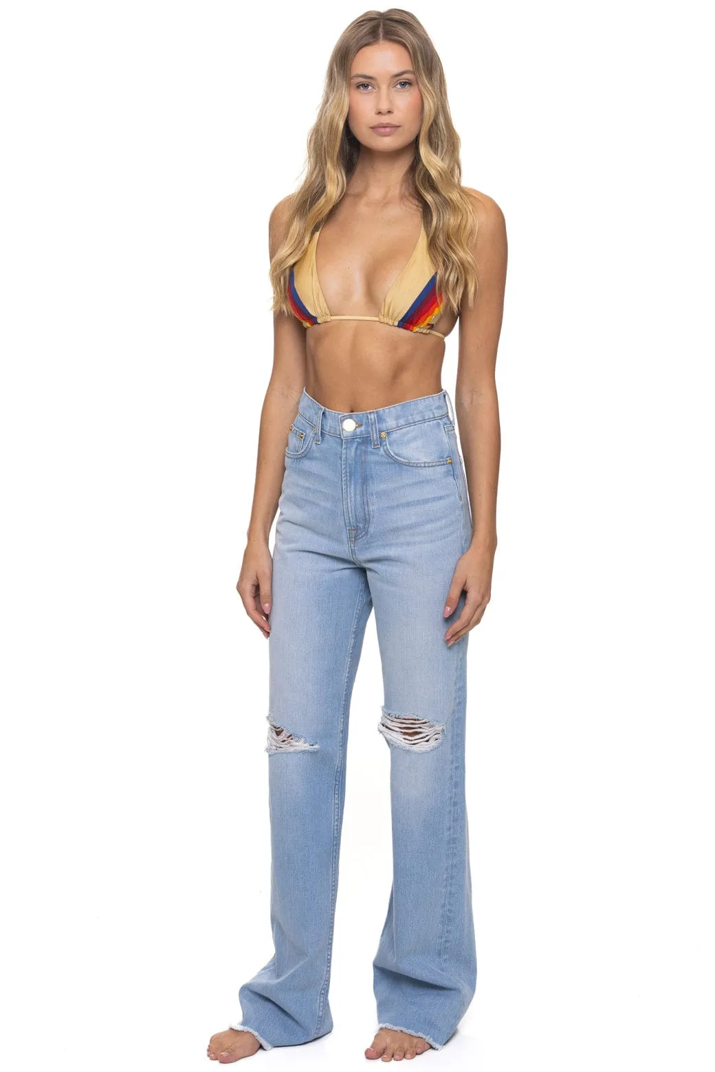 HI RISE WIDE LEG BOLT GYPSY WOMENS JEAN - SUPER LIGHT sold by Aviator Nation product image thumbnail 3