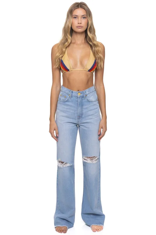 HI RISE WIDE LEG BOLT GYPSY WOMENS JEAN - SUPER LIGHT sold by Aviator Nation