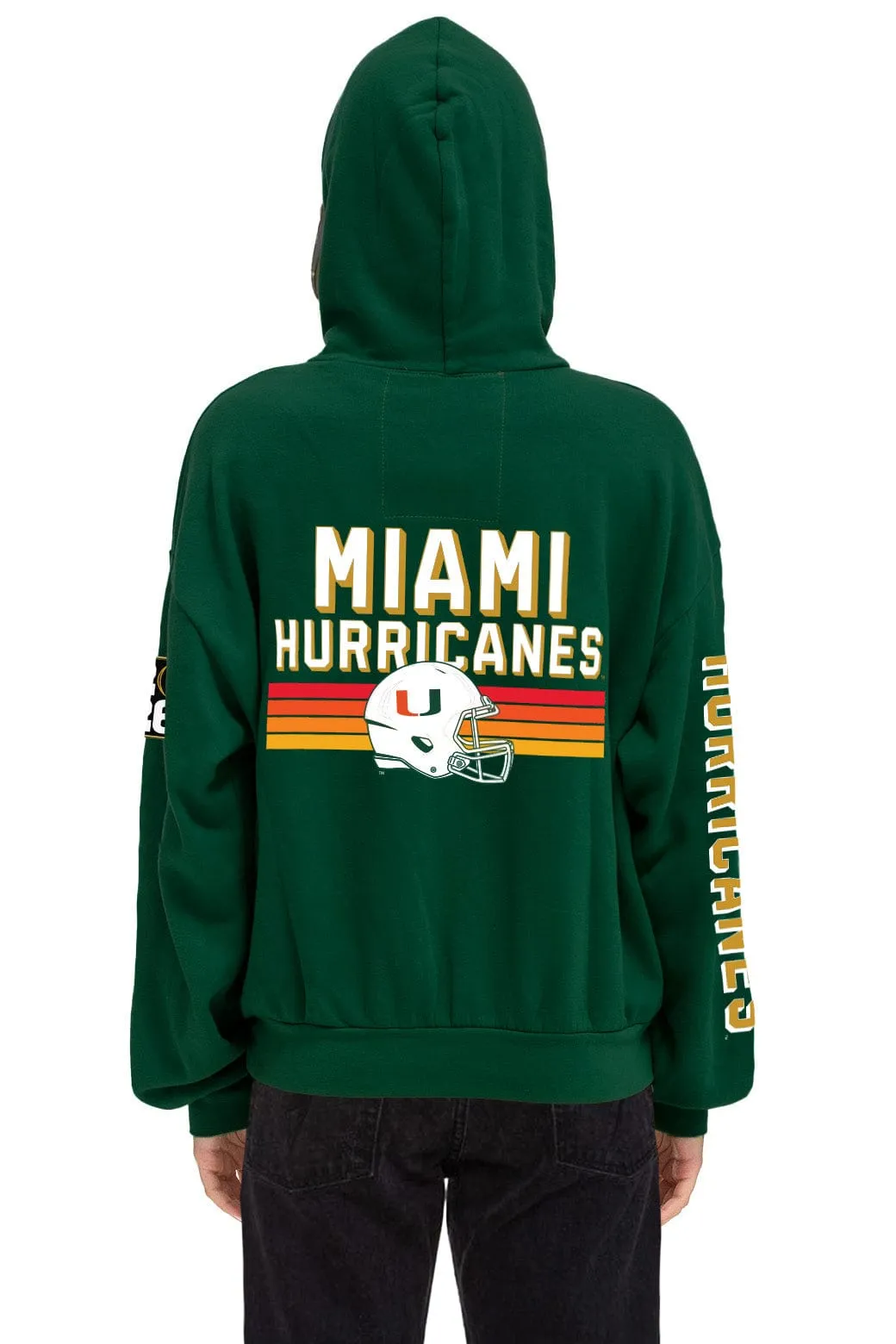 UNIVERSITY OF MIAMI CFP CHAMPIONS 2026 RELAXED PULLOVER HOODIE - MIAMI GREEN sold by Aviator Nation product image thumbnail 3