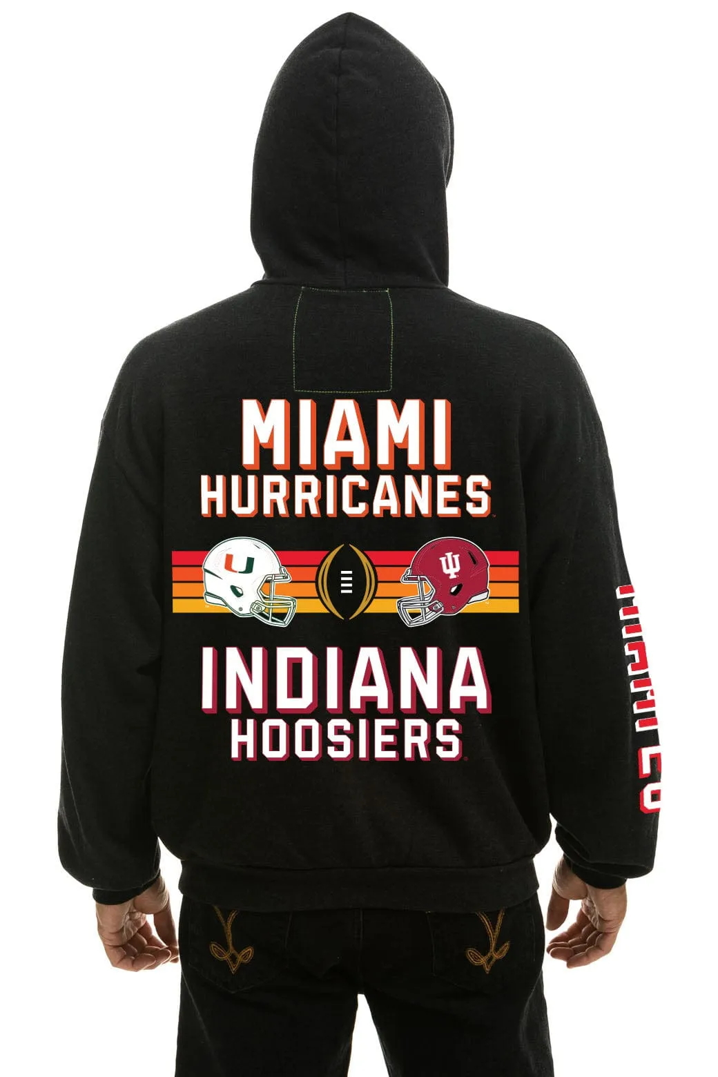 CFP NATIONAL CHAMPIONSHIP 2026 MATCHUP PULLOVER HOODIE - BLACK sold by Aviator Nation product image thumbnail 4