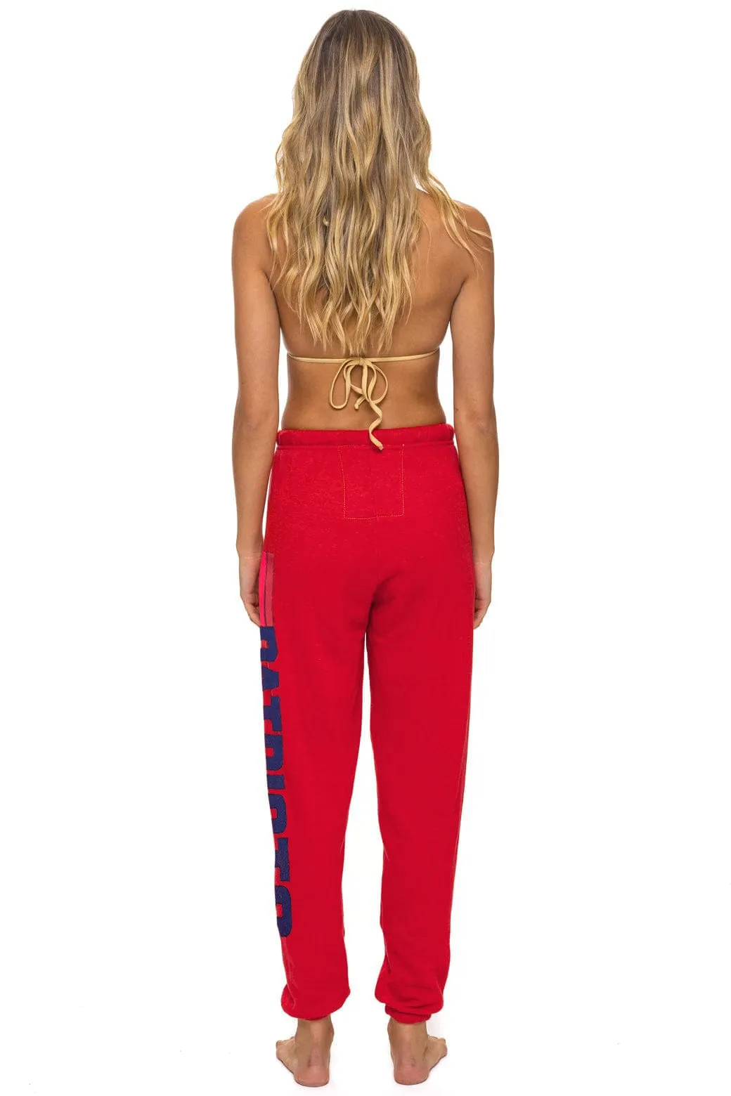 NEW ENGLAND PATRIOTS HELMET 2026 SWEATPANTS - FLASH RED sold by Aviator Nation product image thumbnail 3