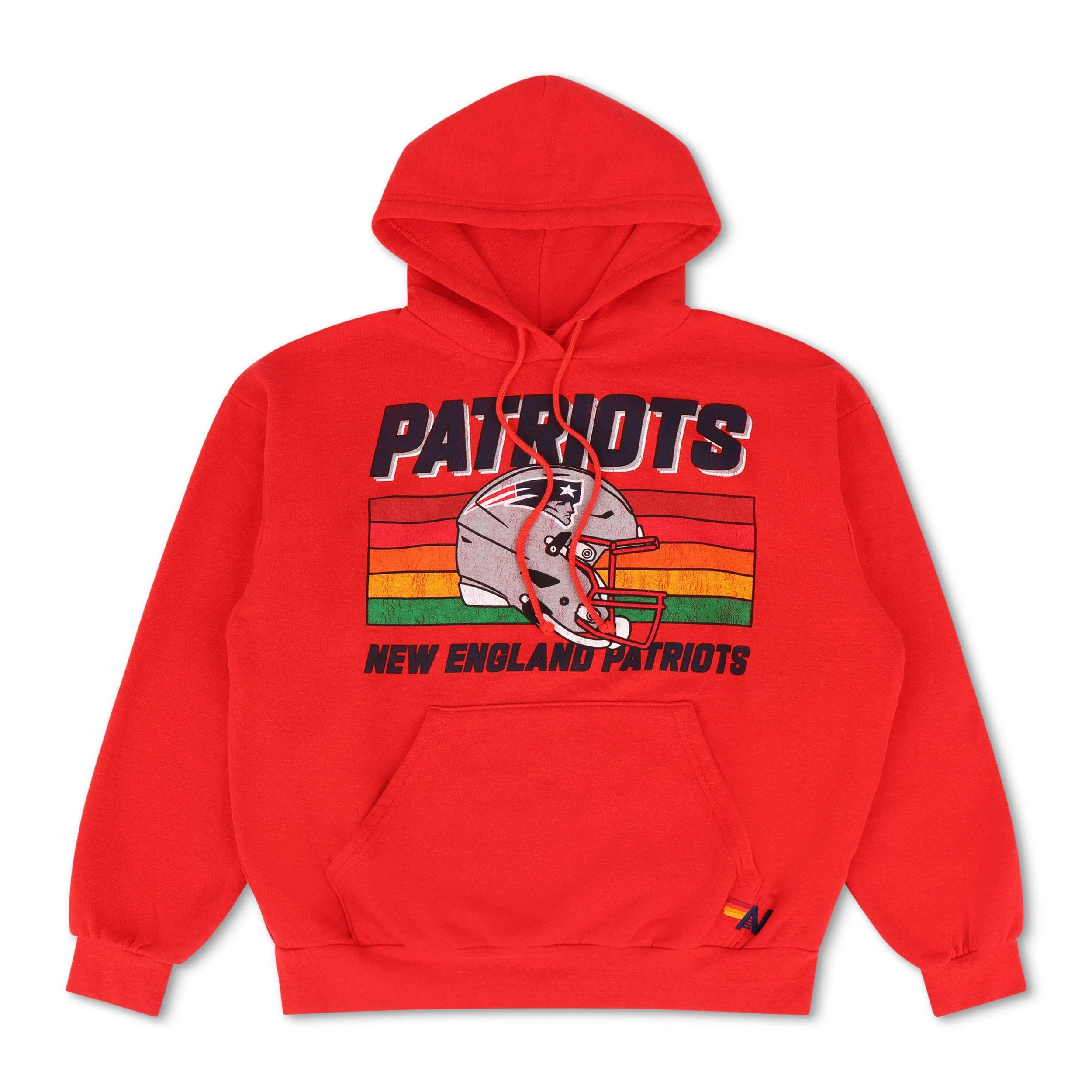 NEW ENGLAND PATRIOTS HELMET RELAXED PULLOVER HOODIE - FLASH RED sold by Aviator Nation product image thumbnail 5