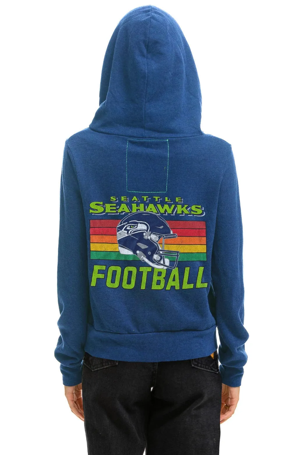 SEATTLE SEAHAWKS HELMET ZIP HOODIE - ROYAL sold by Aviator Nation product image thumbnail 2