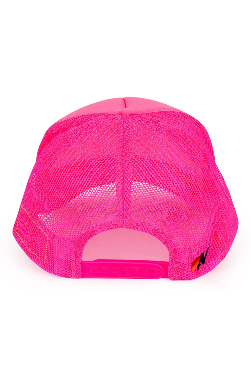 PALM TREE FESTIVAL WEST PALM 2026 VINTAGE LOW RISE TRUCKER - NEON PINK sold by Aviator Nation product image thumbnail 3