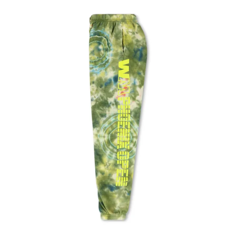 WM PHOENIX OPEN 2026 UNISEX POCKET SWEATPANTS - TIE DYE GREEN // YELLOW sold by Aviator Nation