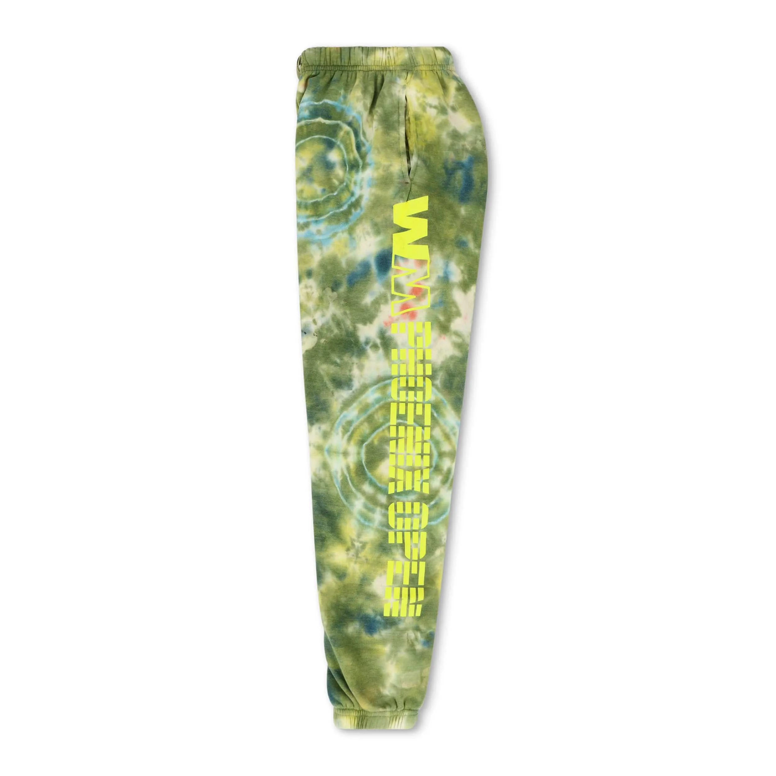 WM PHOENIX OPEN 2026 UNISEX POCKET SWEATPANTS - TIE DYE GREEN // YELLOW sold by Aviator Nation