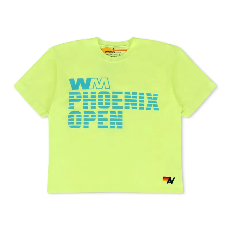 WM PHOENIX OPEN 2026 BOYFRIEND TEE - NEON YELLOW sold by Aviator Nation
