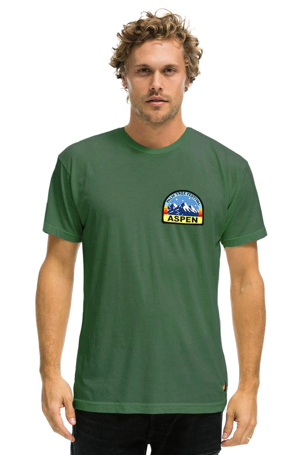 PALM TREE FEST ASPEN 2026 CREW TEE SHIRT - PALM sold by Aviator Nation