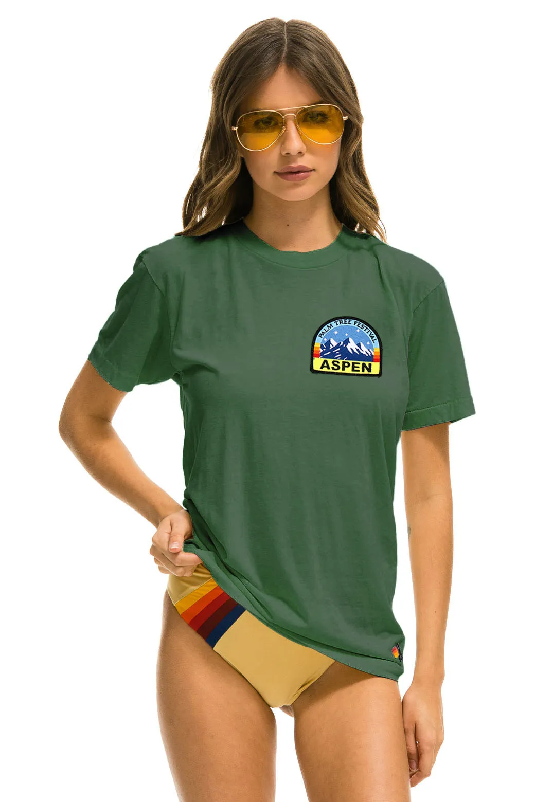 PALM TREE FEST ASPEN 2026 CREW TEE SHIRT - PALM sold by Aviator Nation product image thumbnail 2