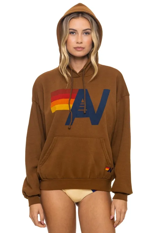 LOGO PULLOVER RELAXED HOODIE - CINNAMON sold by Aviator Nation