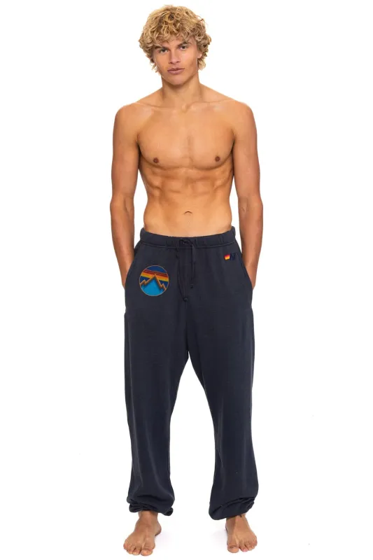 ALL SEASONS CIRCLE SWEATPANTS - CHARCOAL made by Aviator Nation