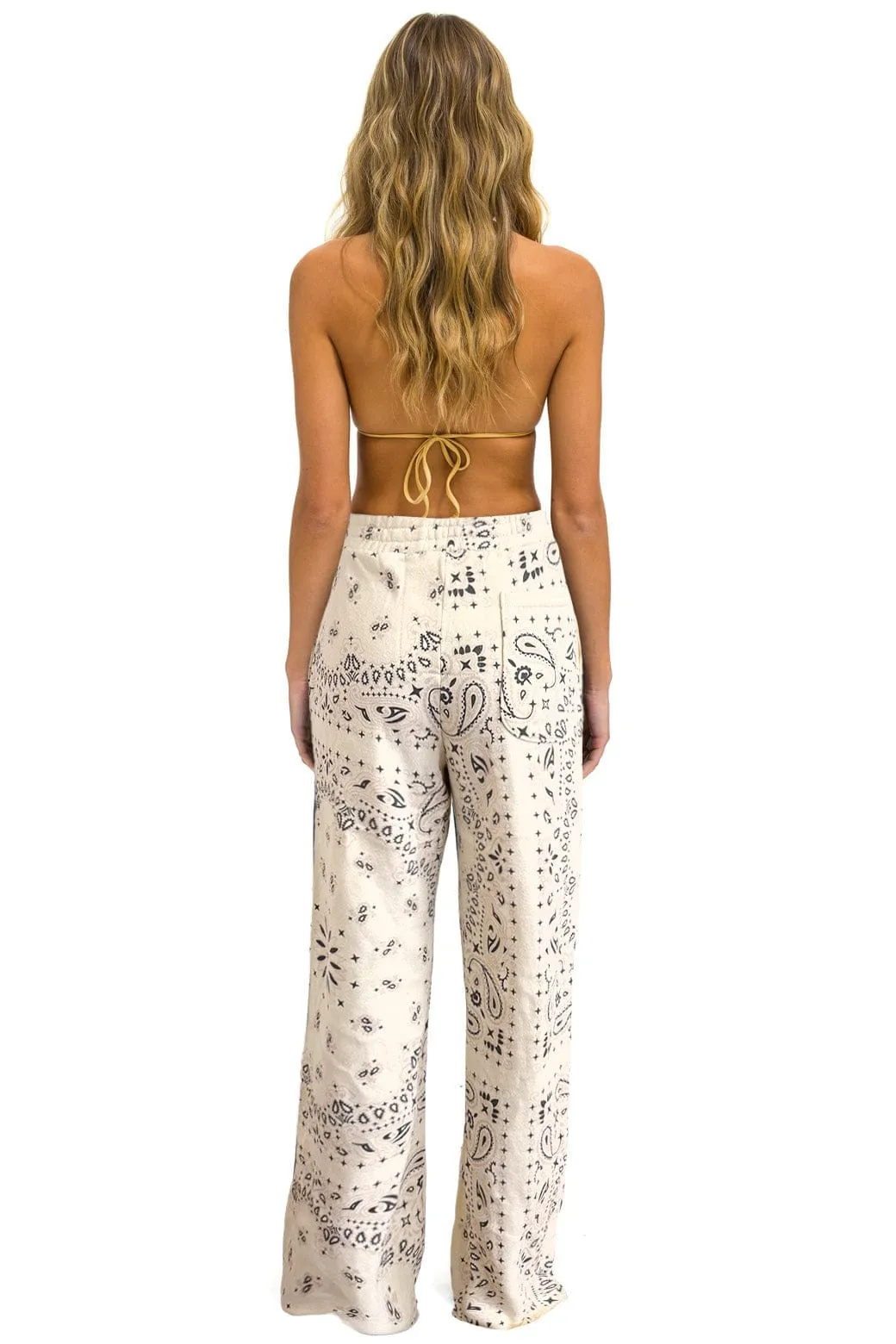 BANDANA WIDE LEG POCKET SWEATPANTS - VINTAGE WHITE sold by Aviator Nation product image thumbnail 2