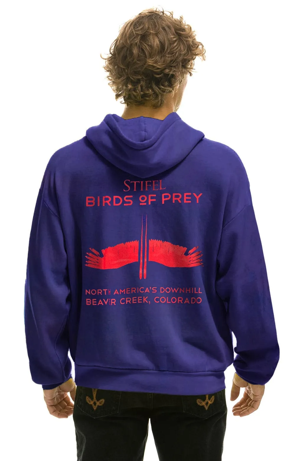 BIRDS OF PREY 2024 PULLOVER HOODIE RELAXED - PURPLE sold by Aviator Nation product image thumbnail 3