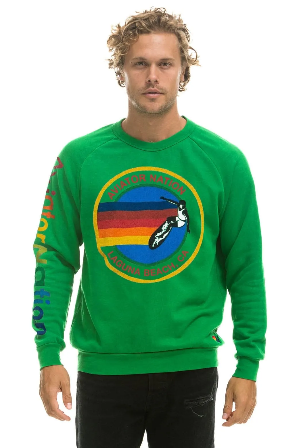 AVIATOR NATION LAGUNA BEACH SWEATSHIRT - KELLY GREEN sold by Aviator Nation product image thumbnail 2