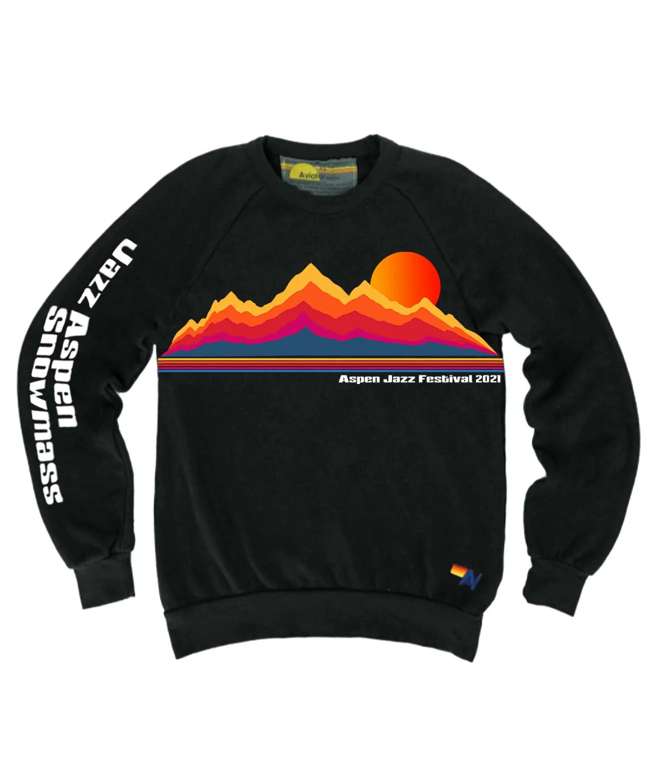 JAZZ ASPEN SNOWMASS 2021 CREW SWEATSHIRT - CHARCOAL sold by Aviator Nation
