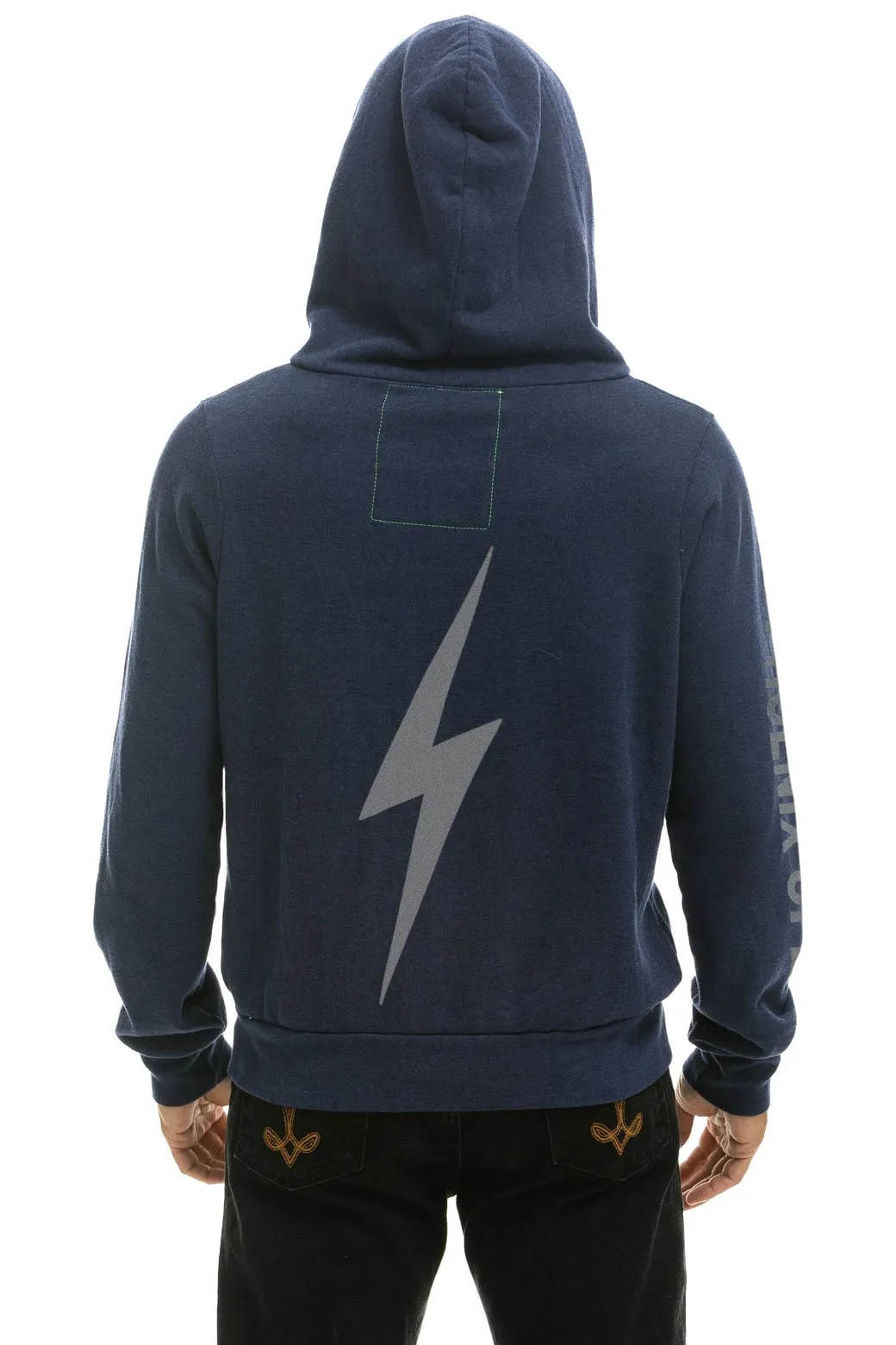 WMPXO 2024 BIRDS NEST ZIP HOODIE - NAVY // HEATHER sold by Aviator Nation product image thumbnail 4