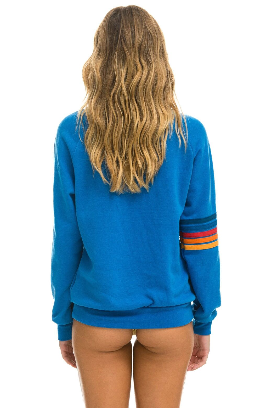 RUGBY STITCH CREW SWEATSHIRT - OCEAN 2 sold by Aviator Nation product image thumbnail 5