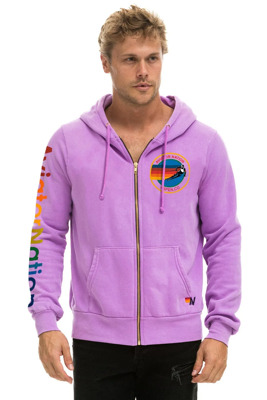 AVIATOR NATION ASPEN HOODIE - NEON PURPLE sold by Aviator Nation product image thumbnail 3