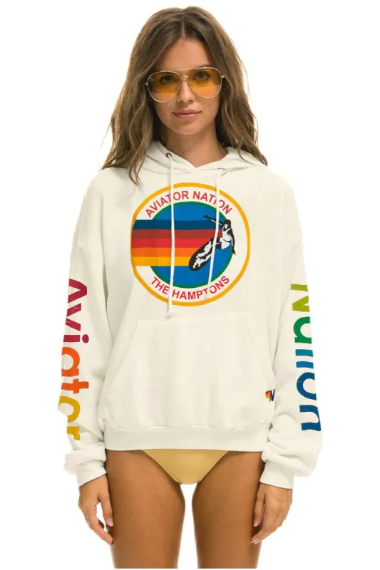 AVIATOR NATION HAMPTONS RELAXED PULLOVER HOODIE - VINTAGE WHITE sold by Aviator Nation
