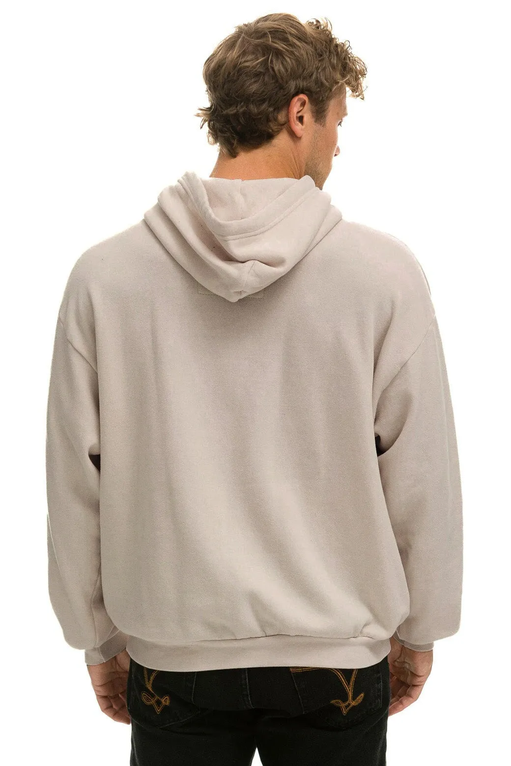 LOGO PULLOVER RELAXED HOODIE - SAND sold by Aviator Nation product image thumbnail 5