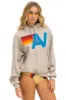 LOGO PULLOVER RELAXED HOODIE - SAND sold by Aviator Nation