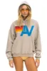 LOGO PULLOVER RELAXED HOODIE - SAND sold by Aviator Nation