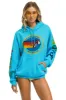 AVIATOR NATION MALIBU RELAXED PULLOVER HOODIE - NEON BLUE sold by Aviator Nation