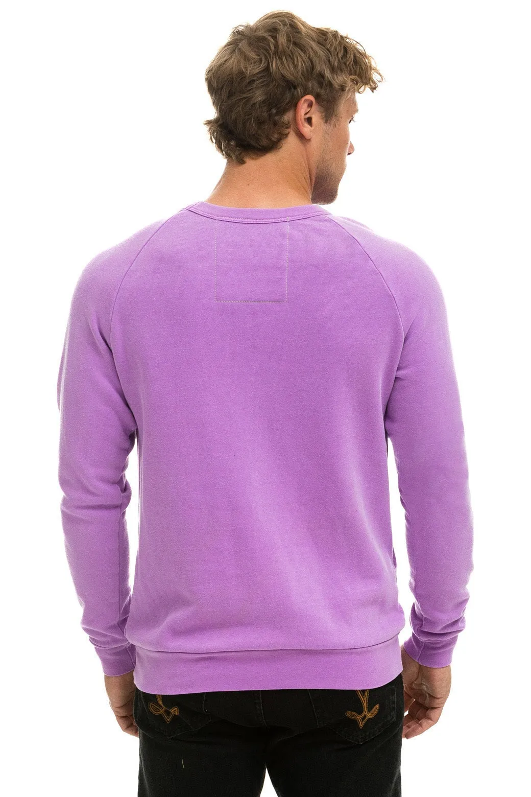 BOLT CREW SWEATSHIRT - NEON PURPLE // NEON PINK sold by Aviator Nation product image thumbnail 4