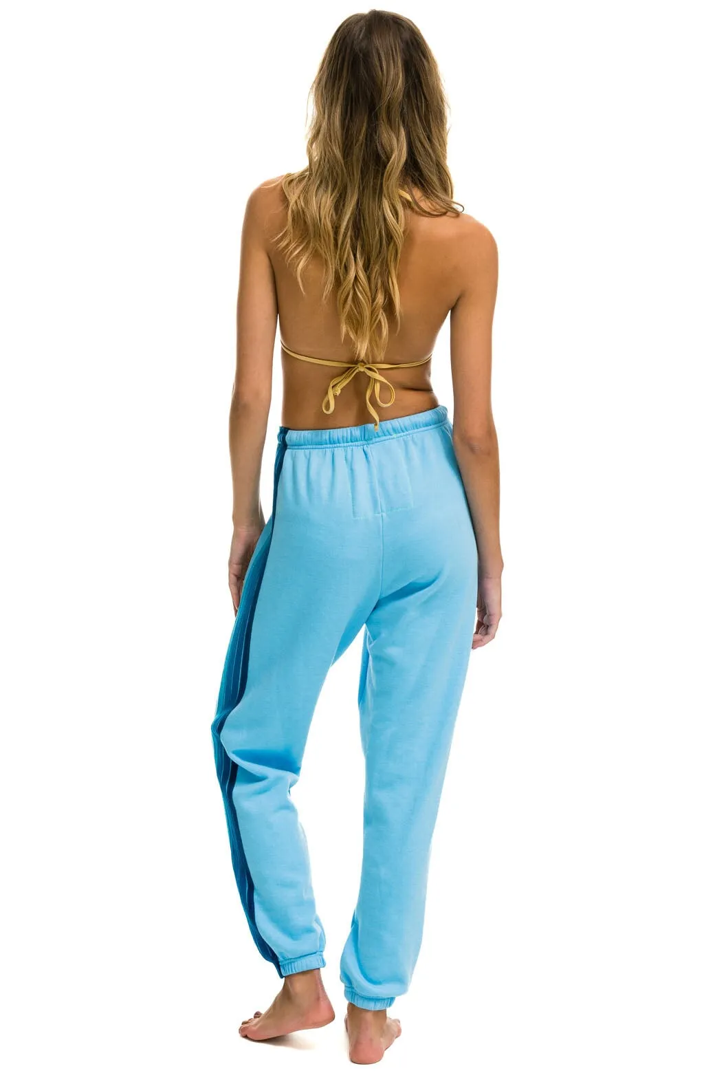 5 STRIPE SWEATPANTS - SKY // BLUE sold by Aviator Nation product image thumbnail 3