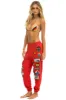 VINTAGE PATCH SWEATPANTS - RED sold by Aviator Nation