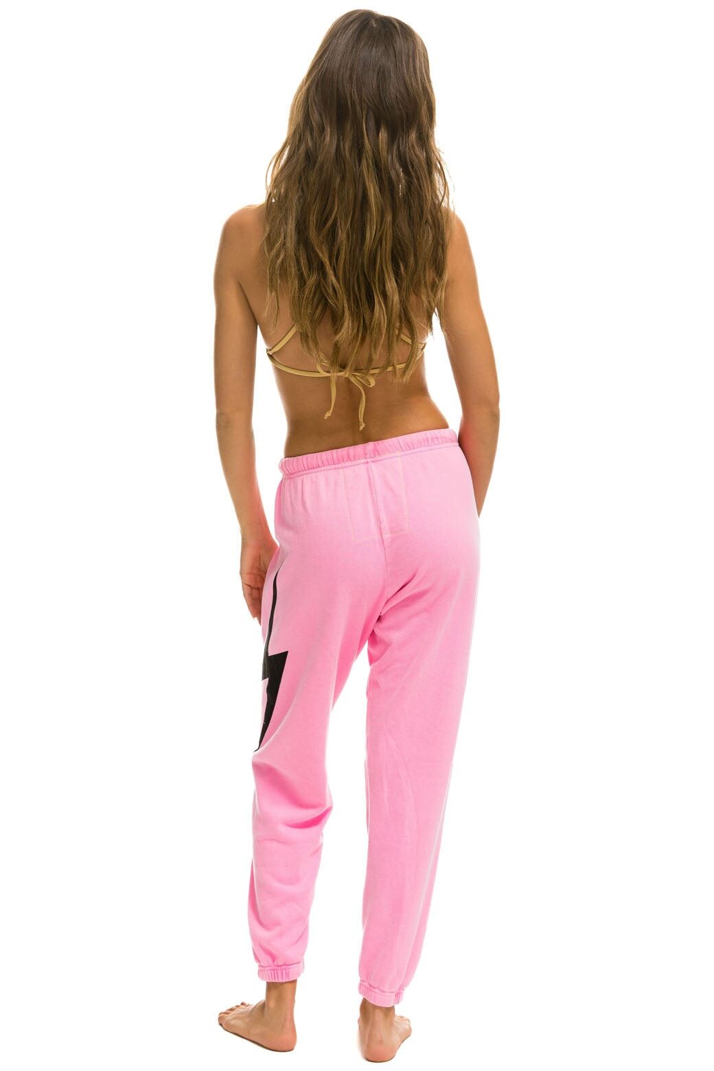 BOLT SWEATPANTS - NEON PINK sold by Aviator Nation product image thumbnail 4