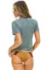 SIGNATURE ASPEN  BOYFRIEND TEE - HEATHER GREY sold by Aviator Nation