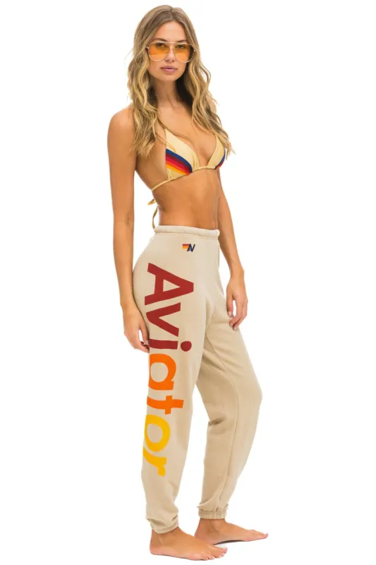 AVIATOR NATION 2 SWEATPANTS - SAND sold by Aviator Nation
