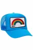 VAIL RAINBOW VINTAGE LOW RISE FOAM TRUCKER HAT sold by Aviator Nation