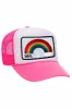 VAIL RAINBOW VINTAGE LOW RISE FOAM TRUCKER HAT sold by Aviator Nation