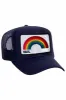 VAIL RAINBOW VINTAGE LOW RISE FOAM TRUCKER HAT sold by Aviator Nation