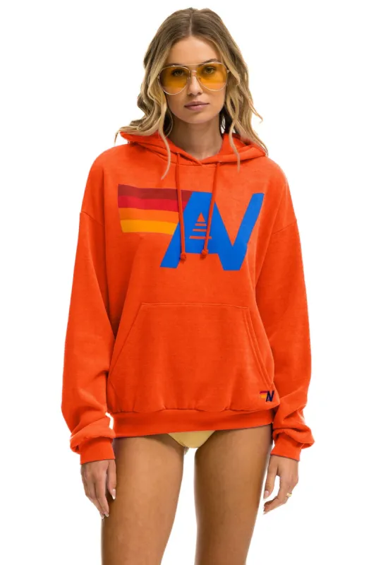 LOGO PULLOVER RELAXED HOODIE - ORANGE sold by Aviator Nation