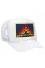 MOUNTAIN STRIPE VINTAGE TRUCKER HAT sold by Aviator Nation