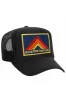MOUNTAIN STRIPE VINTAGE TRUCKER HAT sold by Aviator Nation