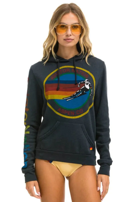 AVIATOR NATION ASPEN PULLOVER HOODIE - CHARCOAL sold by Aviator Nation