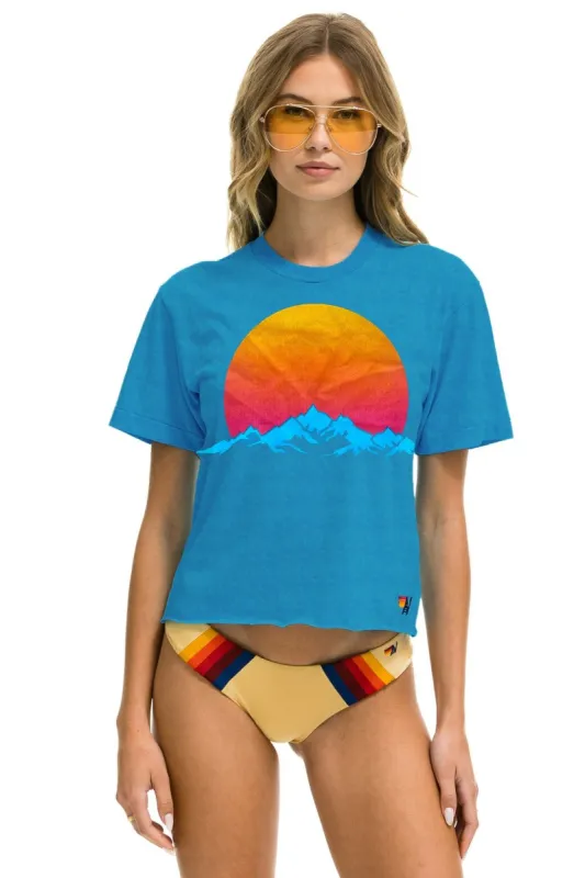 JAZZ ASPEN SNOWMASS 2023 BOYFRIEND TEE - OCEAN sold by Aviator Nation