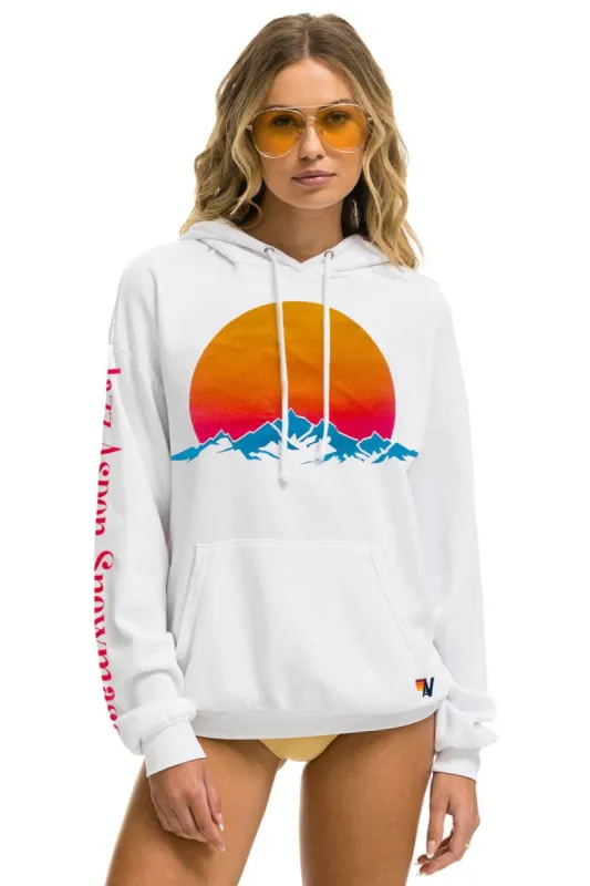 JAZZ ASPEN SNOWMASS 2023 RELAXED PULLOVER HOODIE - WHITE made by Aviator Nation