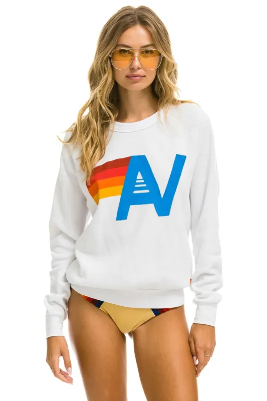 LOGO SWEATSHIRT - WHITE sold by Aviator Nation