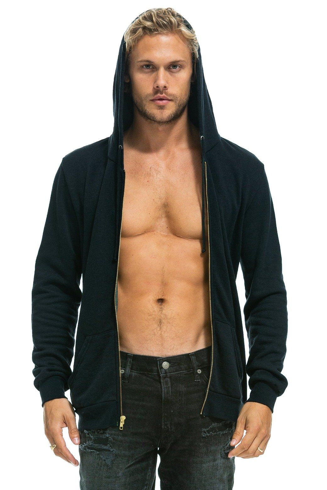 BOLT HOODIE - BLACK sold by Aviator Nation product image thumbnail 4