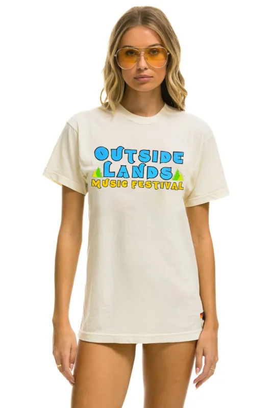 OUTSIDE LANDS 2024 UNISEX CREW TEE - VINTAGE WHITE made by Aviator Nation