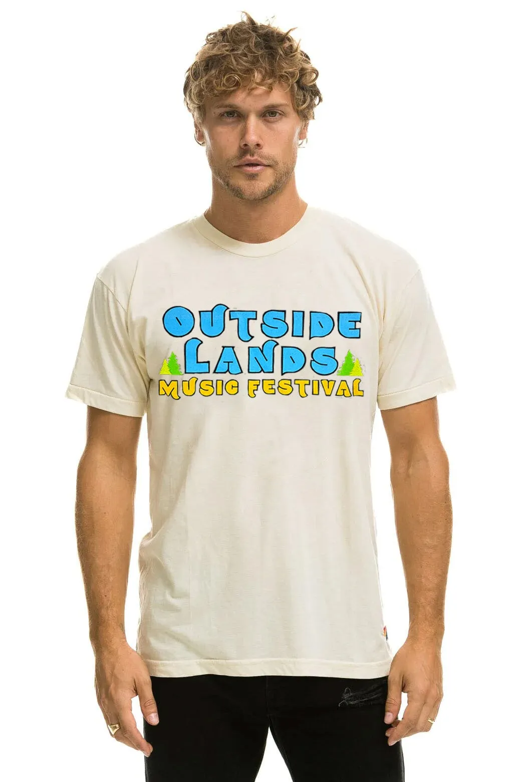 OUTSIDE LANDS 2024 UNISEX CREW TEE - VINTAGE WHITE sold by Aviator Nation product image thumbnail 2