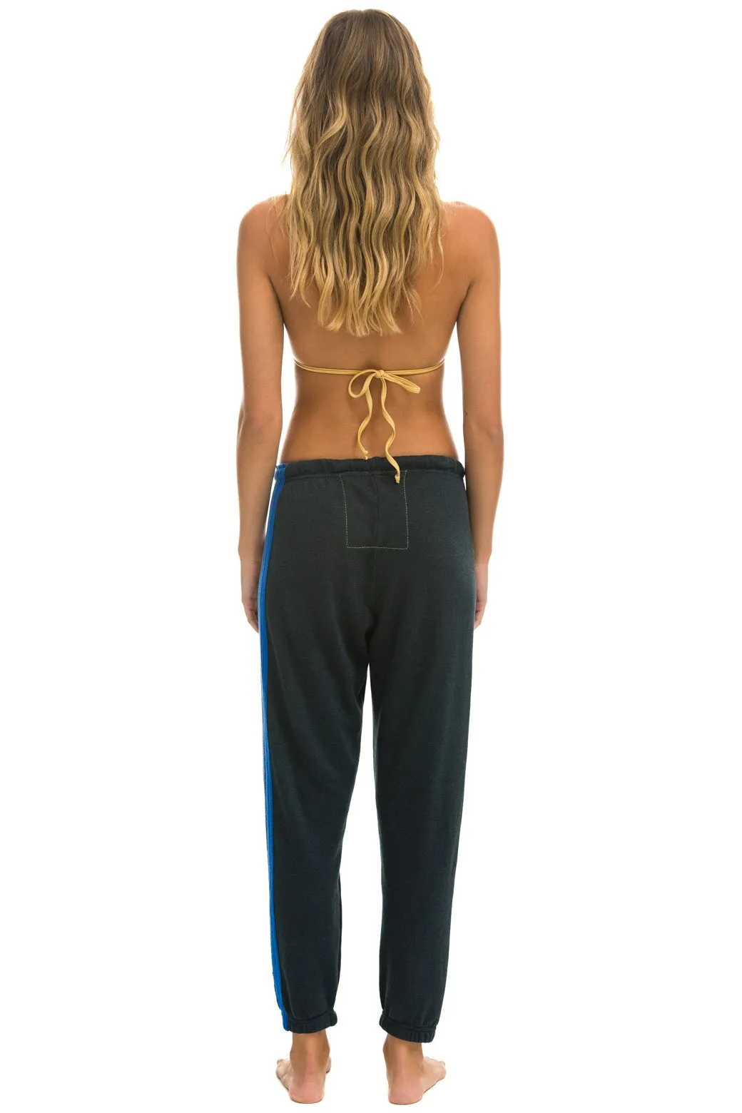 5 STRIPE SWEATPANTS - CHARCOAL // BLUE // PURPLE sold by Aviator Nation product image thumbnail 4