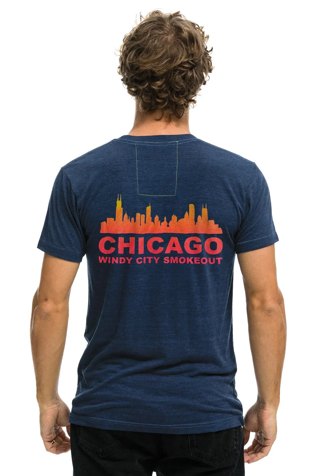WINDY CITY SMOKEOUT 2024 CREW TEE SHIRT - NAVY sold by Aviator Nation product image thumbnail 3