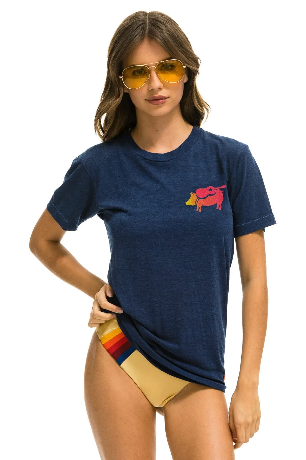 WINDY CITY SMOKEOUT 2024 CREW TEE SHIRT - NAVY sold by Aviator Nation